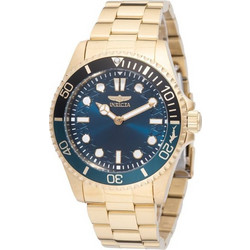 Invicta Pro Diver Ανδρικό Ρολόι με Χρυσό Μεταλλικό Μπρασελέ 49707