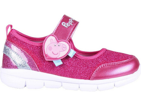 Cerda Peppa Pig Παιδικές Μπαλαρίνες Δερματίνη με Σκρατς Φούξια 2300004687