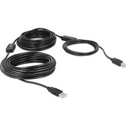 DeLOCK 83557 Καλώδιο USB-A Male 2.0 to USB-B Male 20m Black