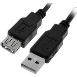 CyberPro CP-UMF030 Καλώδιο USB-A Male 2.0 to USB-A Female 3m Black