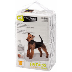 Ferplast Genico Επιδαπέδιες Πάνες Σκύλου με Αυτοκόλλητα 90x60cm 10τμχ