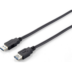 Equip 128398 Καλώδιο USB-A Male 3.0 to USB-A Female 2m Black