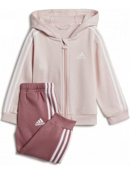Adidas Βρεφικό Σετ Φόρμας για Κορίτσι Χειμωνιάτικο Ροζ Καφέ IV7410