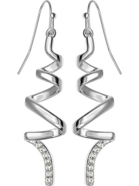So Charm Γυναικεία Σκουλαρίκια Κρεμαστά Ασημί με Swarovski BS1549-ARGENT-BO