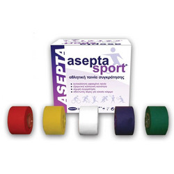 Asepta Sport Ταινία Κινησιολογίας 2.5cm x 10m Λευκή 1τμχ