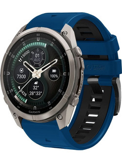 Tech-Protect Iconband Pro Λουράκι Σιλικόνης Navy / Black (Garmin Fenix 3HR / 5X / 5X Plus / 6X / 6X Pro)