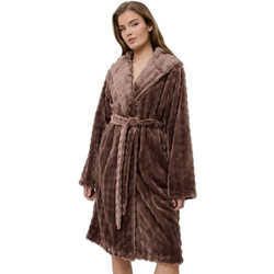 Aruelle Jolyn Γυναικεία Ρόμπα Χειμωνιάτικη Fleece Σοκολατί 39.02.23.098