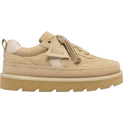 Clarks Γυναικεία Sneakers Flatforms Μπεζ 26328097