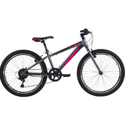 Carrera M4 2001 Παιδικό Mountain Bike 24" με 7 Ταχύτητες Γκρι Ροζ