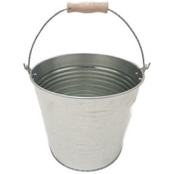 Plastona Κασπώ Κουβάς Μεταλλικό Ασημί 20x17cm 00.05.5942