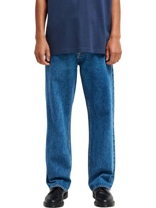 RVCA Ανδρικό Τζιν Παντελόνι Mom Fit Εφαρμογή Navy Μπλε 23A193504-UCL