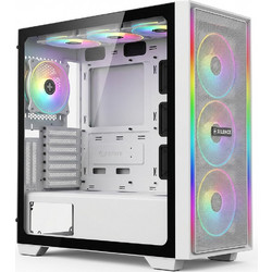 Xilence Flux White Gaming Midi Tower Κουτί Υπολογιστή RGB με Πλαϊνό Παράθυρο