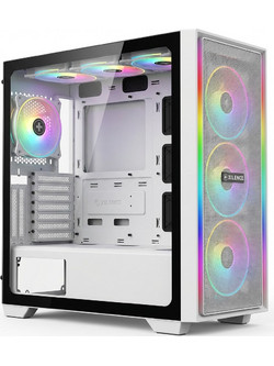 Xilence Flux White Gaming Midi Tower Κουτί Υπολογιστή RGB με Πλαϊνό Παράθυρο