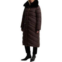 Barbour Cyrus Γυναικείο Μπουφάν Χειμωνιάτικο Puffer Μακρύ Σοκολατί LQU1916-BIBR31