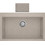 Crown Quadra Q-87 Ένθετος Νεροχύτης Γρανίτη Ματ Beige 86x50cm 6787130
