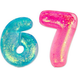 Real Fun Toys 6/7 Glitter Sugar Squishy Πολύχρωμο