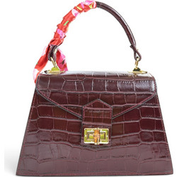 Passaggio Leather Γυναικεία Τσάντα Χειρός Δερμάτινη Μπορντό 5466-KR-11