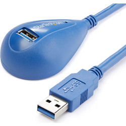 StarTech USB3SEXT5DSK Καλώδιο USB-A Female 3.2 to USB-A Male 1.5m Blue
