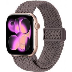 Crong Wave Braided Λουράκι Υφασμάτινο Brown (Apple Watch 38 / 40 / 41mm)
