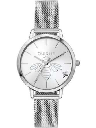 Oui & Me Fleurette Γυναικείο Ρολόι με Ασημί Μεταλλικό Μπρασελέ ME010427