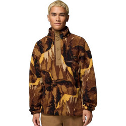 Columbia II Printed Half Snap Fleece Ανδρικό Αθλητικό Φούτερ Καφέ 2098461-257