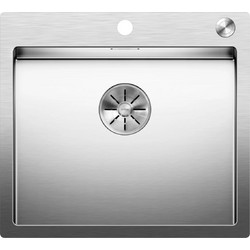 Blanco Claron 500-IF/A Ένθετος Νεροχύτης Inox Σατινέ 56x51cm
