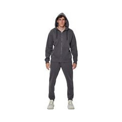 Body Action Ανδρικό Παντελόνι Φόρμας Fleece με Λάστιχο Ανθρακί 023634