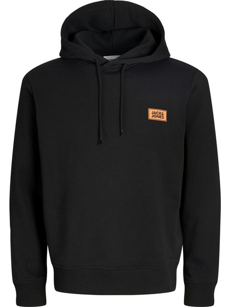 Jack & Jones Ανδρικό Φούτερ με Κουκούλα Μαύρο 12298428