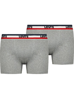 Levi's Ανδρικά Μποξεράκια Σετ 2Pack Γκρι 701238002-009