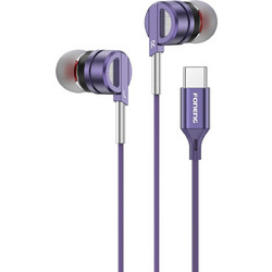 Foneng T69 5237496 Handsfree In-Ear Type-C Purple