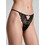 Milena By Paris Γυναικείο Sexy String με Δαντέλα Μαύρο 7754