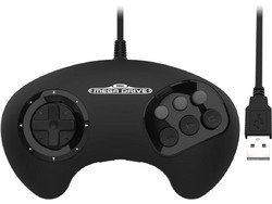 Retro-Bit SEGA MD BIG6 Wired Controller για PC Black