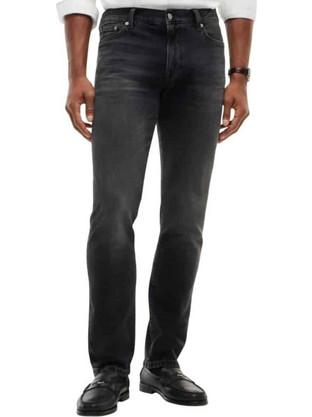 Tommy Hilfiger Denton Ανδρικό Τζιν Παντελόνι Ελαστικό Slim Εφαρμογή Μαύρο MW0MW44926-1B2