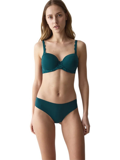 Triumph Lovely Γυναικείο String χωρίς Ραφές με Δαντέλα Κυπαρισσί 10182554-7303