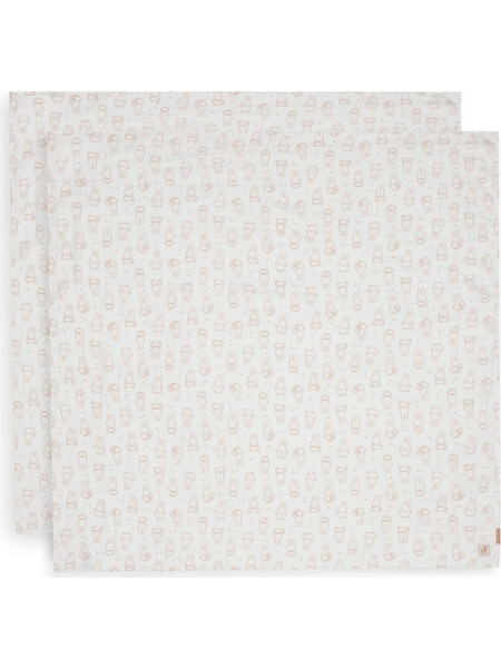 Jollein Miffy Moments Πάνες Αγκαλιάς από Μουσελίνα Γκρι 115x115cm 2τμχ 535-852-68206