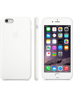 Δερμάτινη Θήκη Πίσω Κάλυμμα για το iPhone 6/6s Λευκό LC-IP6-WH