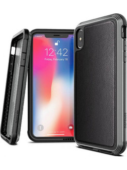 X-Doria Defense Lux Leather Black (iPhone XS Max)