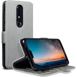 Terrapin Low Profile Wallet Case Grey (Nokia 6.1 Plus)
