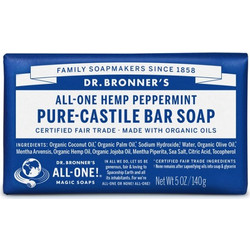 Dr. Bronner's Peppermint Pure-Castile Bar Σαπούνι 140gr