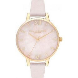 Olivia Burton Semi Precious Γυναικείο Ρολόι με Ροζ Δερμάτινο Λουράκι OB16SP20