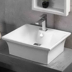Zafiri White Gloss 51x40 - Επιτραπέζιος νιπτήρας