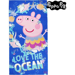 Disney Dim Collection Peppa Pig Παιδική Πετσέτα Θαλάσσης Μπλε