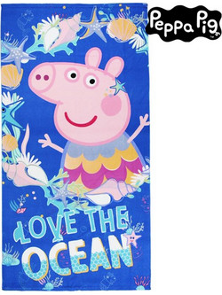 Disney Dim Collection Peppa Pig Παιδική Πετσέτα Θαλάσσης Μπλε