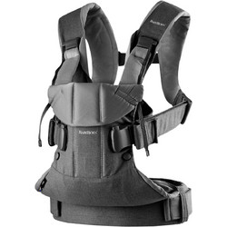 BabyBjorn One Cotton Denim Μάρσιπος με Μέγιστο Βάρος 15kg Ανθρακί
