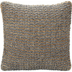 Πουφ Seagrass 80x80x20 εκ. Kag210 Espiel