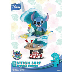 Beast Kingdom Disney Summer Series D-Stage Stitch Surf 15cm