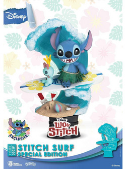 Beast Kingdom Disney Summer Series D-Stage Stitch Surf 15cm