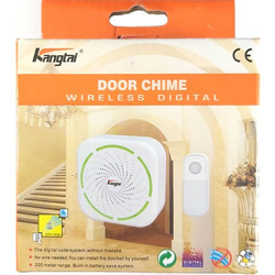 Κουδούνι Ασύρματο Τηλεχειριζόμενο DC 200m με LED Wireless DoorBell KANGTAI 98226+90022
