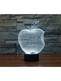 3D LED λάμπα νυχτός - Apple