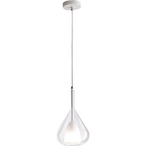 Fabas Luce Lila Κρεμαστό Φωτιστικό Οροφής Μονόφωτο E27 Λευκό 3481-40-241
